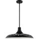 Pocco 1 Light 21.25 inch Flat Black Pendant Ceiling Light
