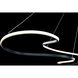 Marques LED 17 inch Black Pendant Ceiling Light, dweLED