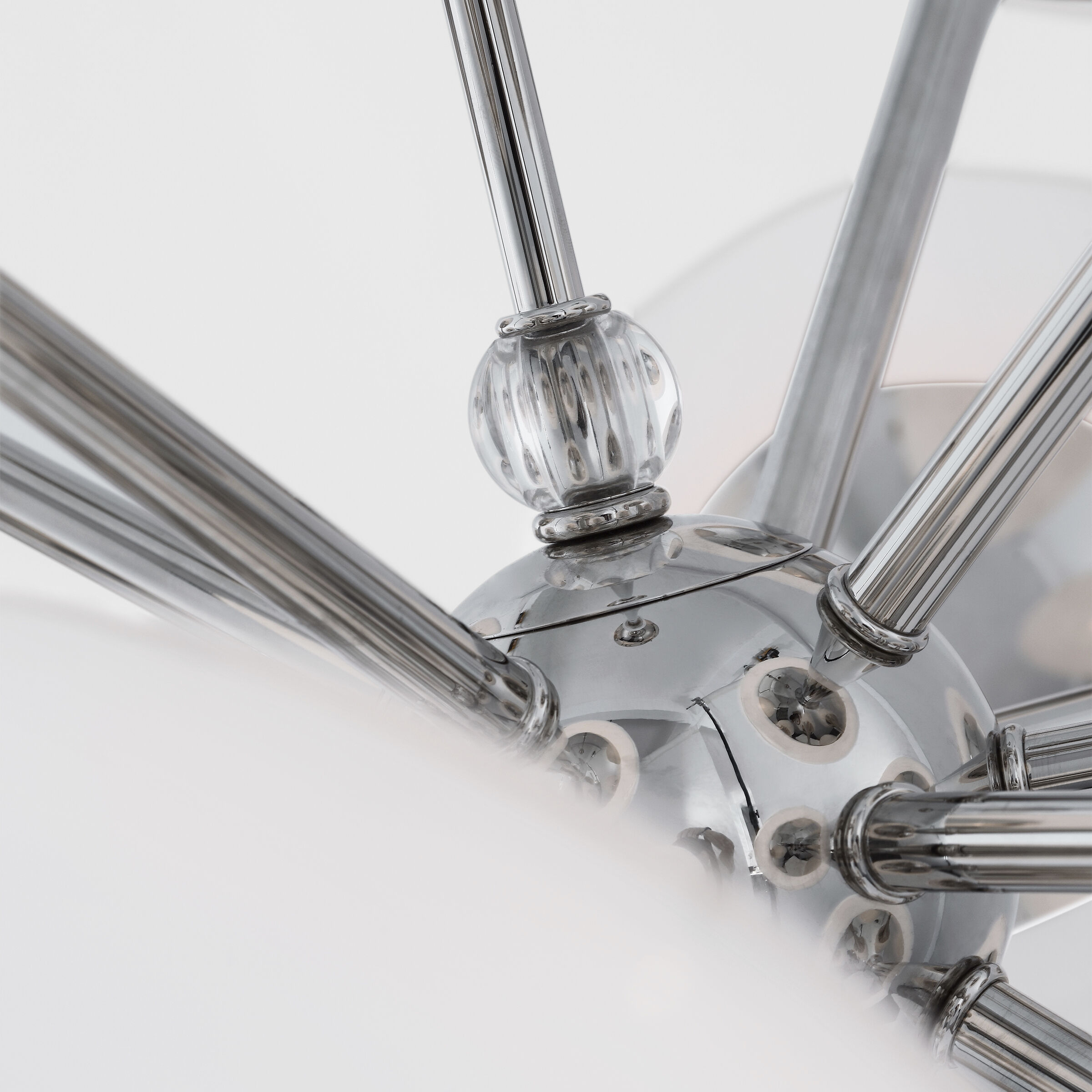 AERIN Cristol LED 40 inch Polished Nickel Chandelier Ceiling Light