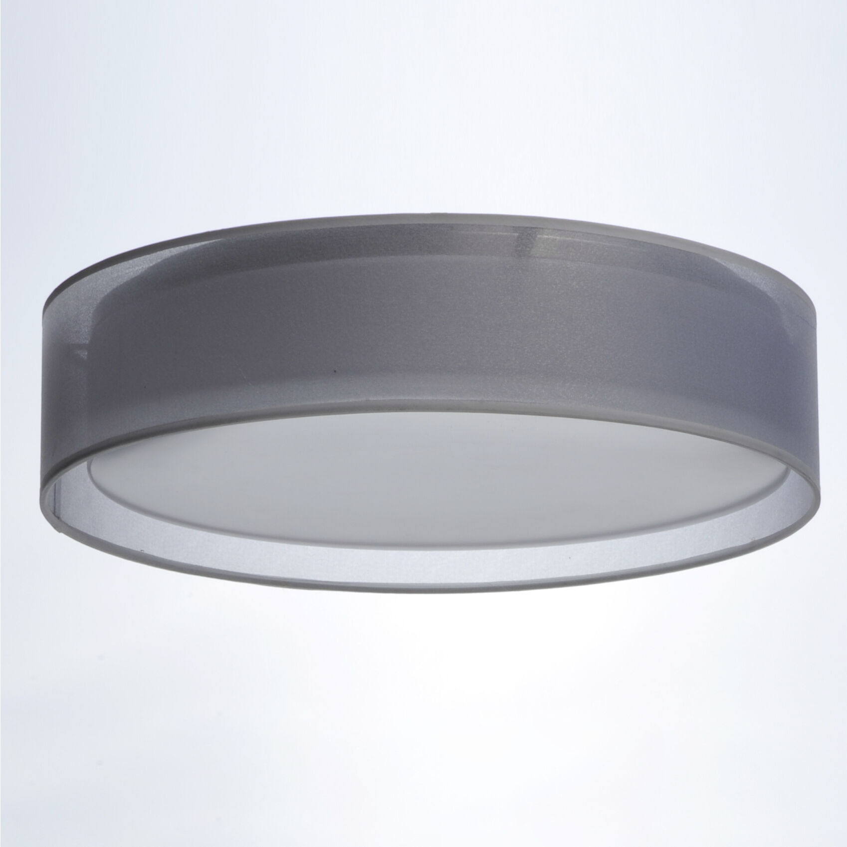 Prime LED 16 inch Flush Mount Ceiling Light in White Organza