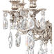 Milano 3 Light 9 inch Antique Silver Wall Sconce Wall Light in Cast Antique Silver, Milano Silver Shade