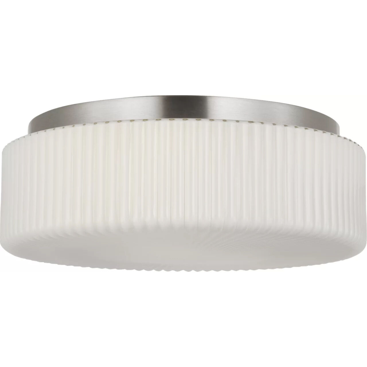 Axira 2 Light 14 inch Brushed Nickel Flush Mount Ceiling Light in Standard