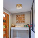 Tully 4 Light 14 inch Brass Flush Mount Ceiling Light