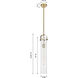 Downtown Urban Pilaster 1 Light 5 inch Satin Nickel Pendant Ceiling Light in Matte White
