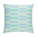 Lina 20 X 20 inch Mint and White Throw Pillow
