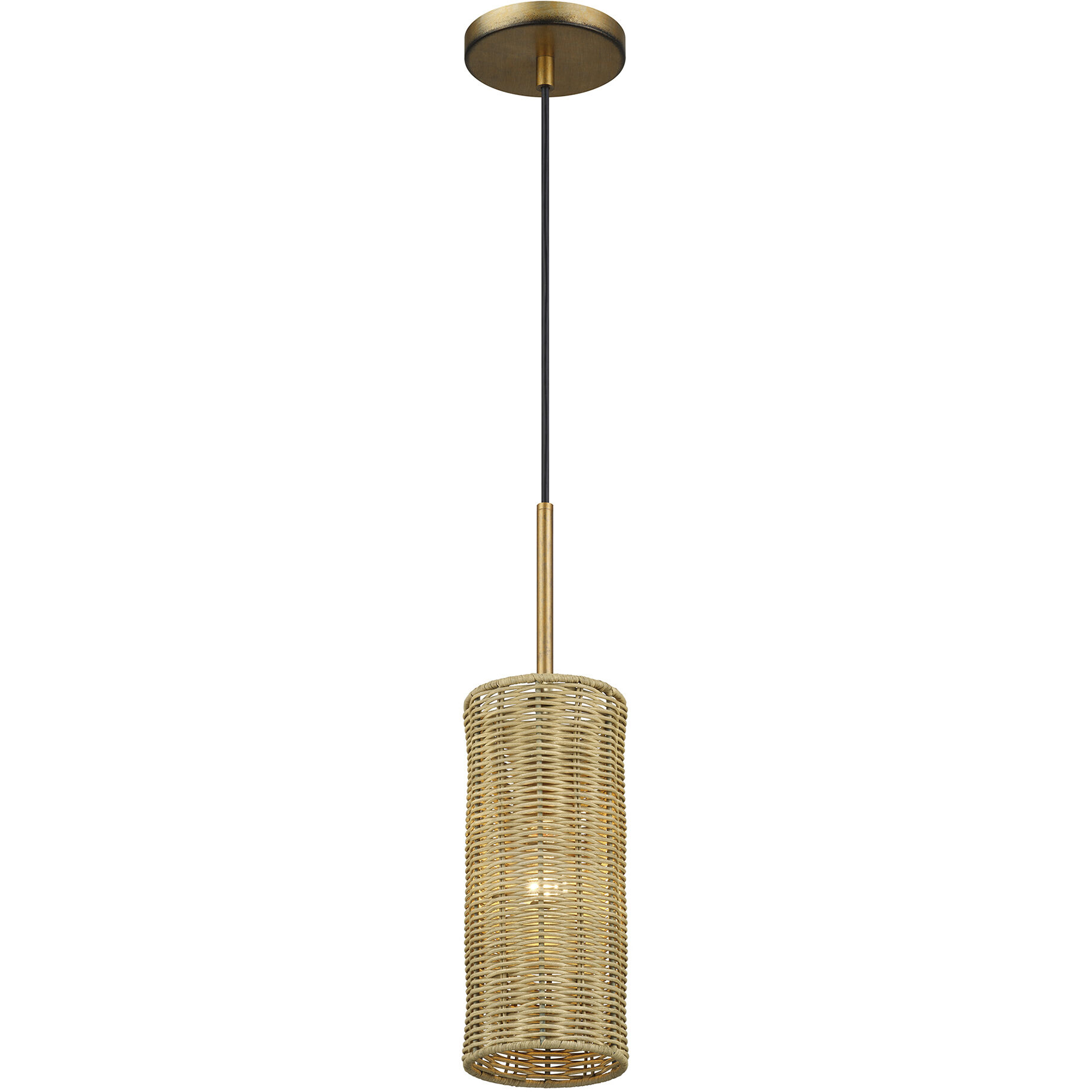 Weavington 1 Light 5.13 inch Antique Gold Leaf Mini Pendant Ceiling Light