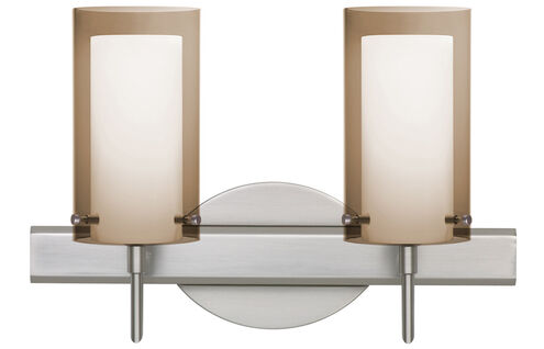 Pahu 4 2 Light 15 inch Satin Nickel Vanity Lighting Wall Light in Halogen