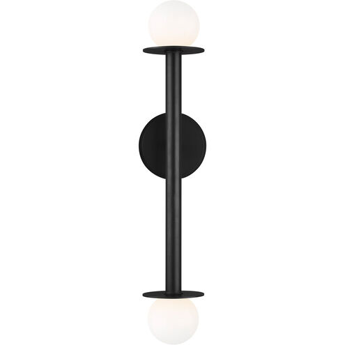 Kelly by Kelly Wearstler Nodes 2 Light 4.75 inch Midnight Black Wall Sconce Wall Light