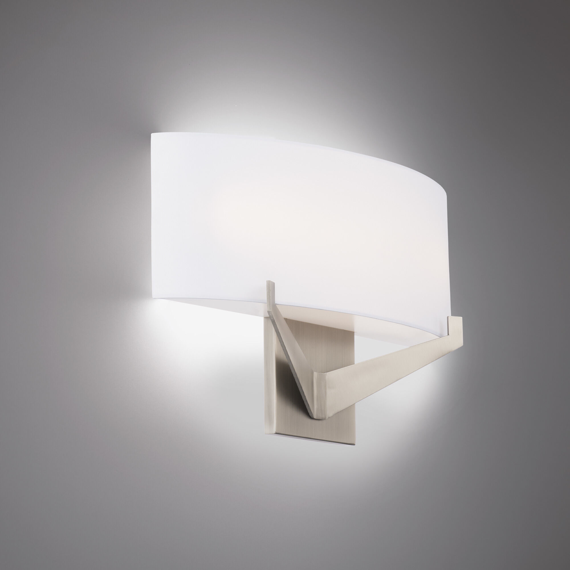 Fitzgerald Wall Sconce Wall Light in 2700K, Brushed Nickel, dweLED