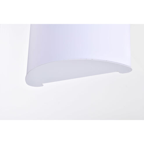 Crispo LED 9 inch White ADA Wall Sconce Wall Light