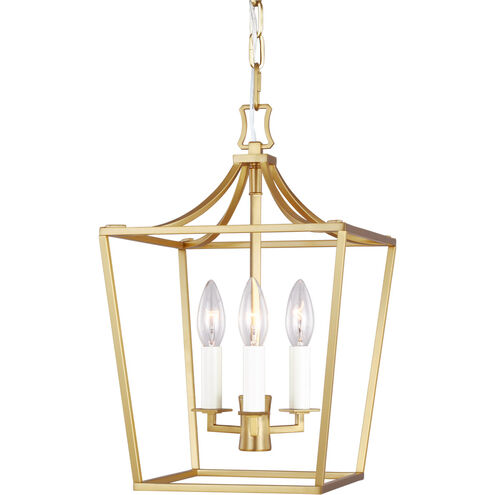 Visual Comfort Studio Collection | Generation Lighting CC1433BBS C&M by  Chapman & Myers Southold 3 Light 10 inch Burnished Brass Indoor Lantern  Ceiling Light