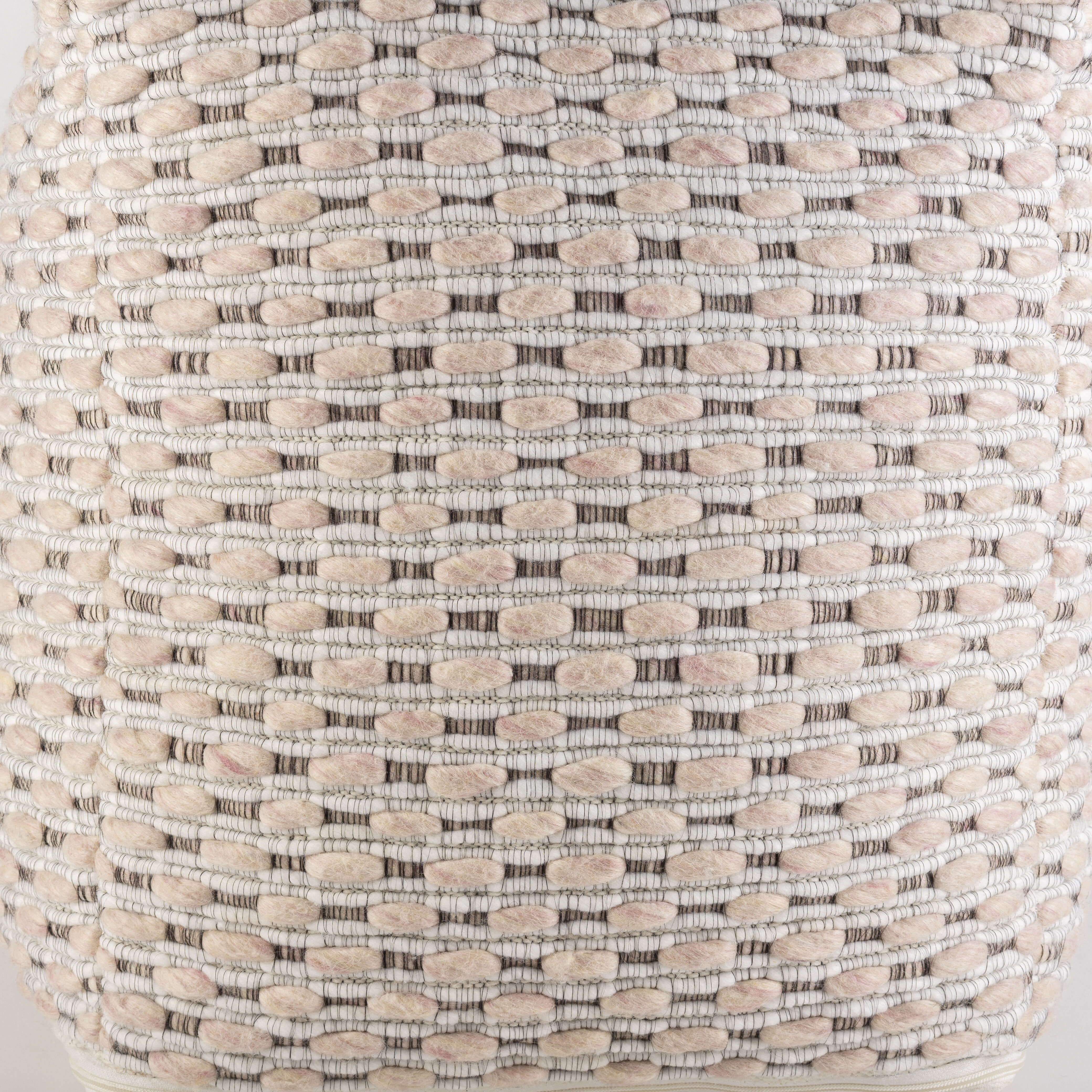 Lanier 18 inch Dusty Pink Pouf, Cube