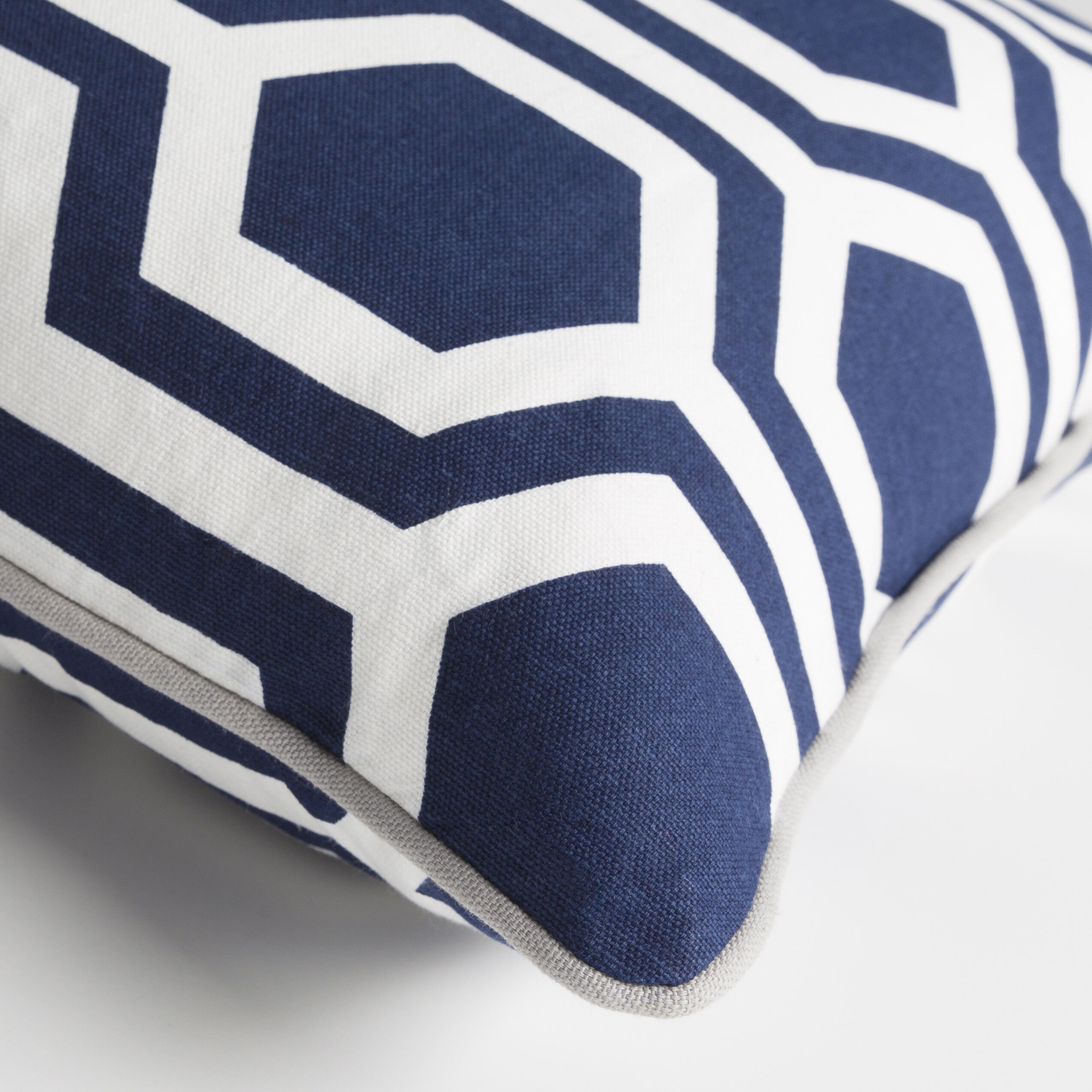 Inga 18 X 18 inch Navy Pillow Kit, Square