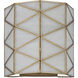 Polyhedron 1 Light 12 inch Brass Wall Sconce Wall Light