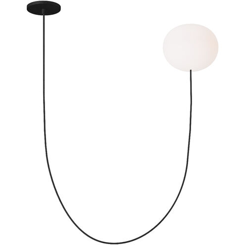 Peter Bristol Helium 1 Light 19.5 inch Matte Black Chandelier Ceiling Light