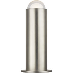 Kelly Wearstler Ebell 9.3 watt Antique Nickel Table Lamp Portable Light, Integrated LED
