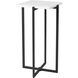 Lanier 18 X 10 inch Black and White Accent Table, Square
