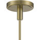 Izel 1 Light 12 inch Antique Brass Pendant Ceiling Light