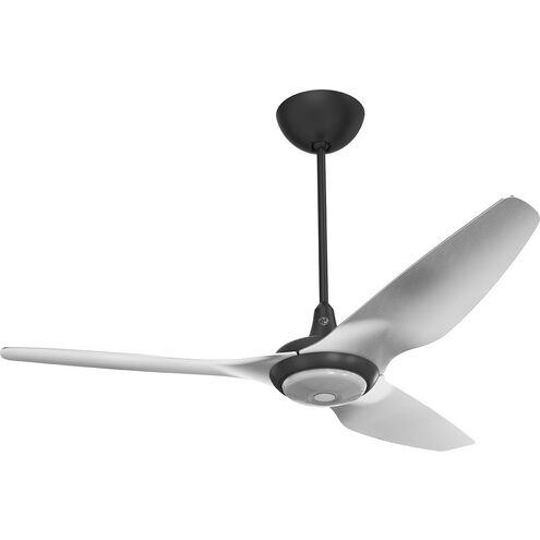 Haiku 60 inch Black with Brushed Aluminum Blades Outdoor Ceiling Fan