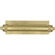 Wyatt 2 Light 18.5 inch Modern Brass Wall Sconce Wall Light