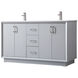 Hayes 60 X 22 X 35 inch Grey Vanity Sink Set