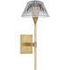 Waterford Blaze Sconce Wall Light in Natural Brass