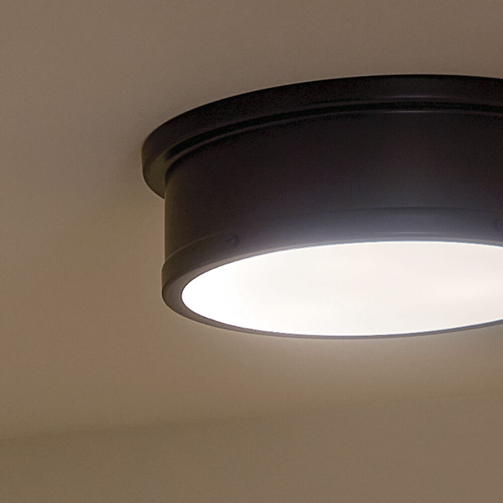 Serca 3 Light 18 inch Black Flush Mount Ceiling Light
