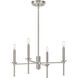 Elara 4 Light 23 inch Brushed Nickel Chandelier Ceiling Light