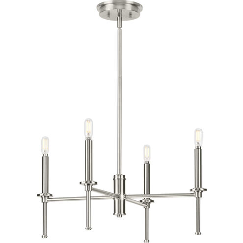 Elara 4 Light 23 inch Brushed Nickel Chandelier Ceiling Light
