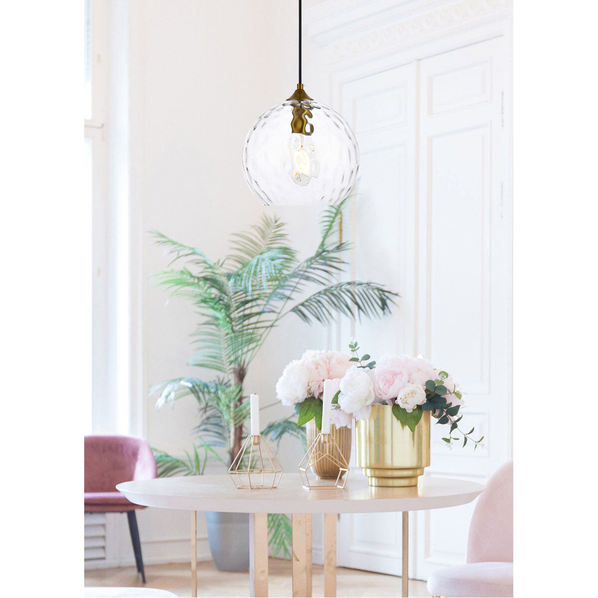 Cashel 1 Light 10 inch Brass Pendant Ceiling Light