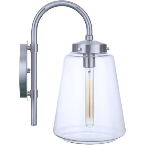 Laclede Outdoor Wall Mount in Satin Aluminum, Large