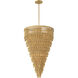 Lisa McDennon Bijou 13 Light 32 inch Deluxe Gold Chandelier Ceiling Light