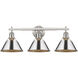 Orwell 3 Light 27.25 inch Pewter Bath Vanity Wall Light in Chrome
