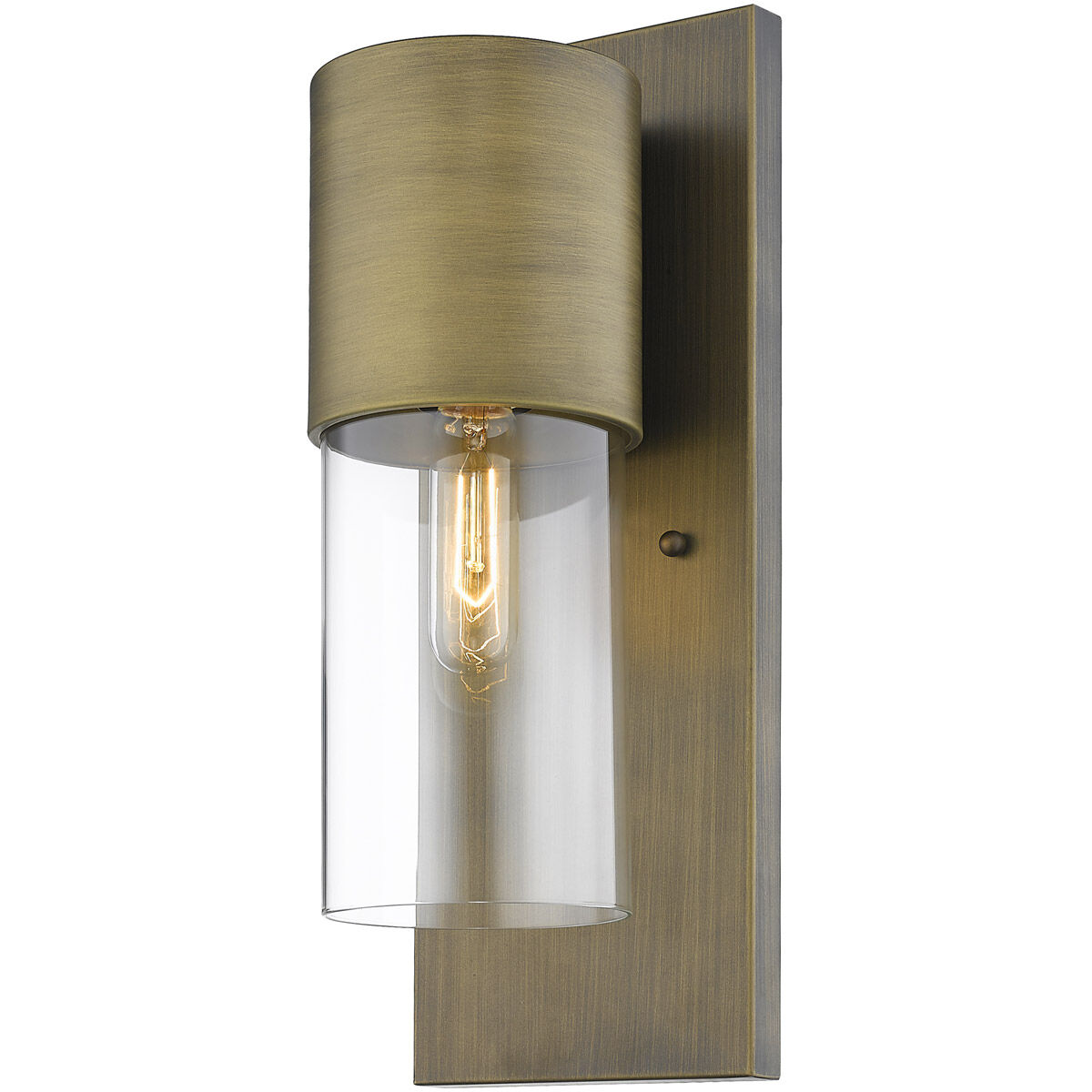 Cooper 1 Light 16 inch Raw Brass Exterior Wall Mount