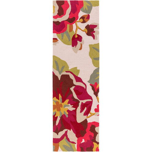 Rain 144 X 108 inch Dark Red/Ivory Outdoor Rug, Polypropylene