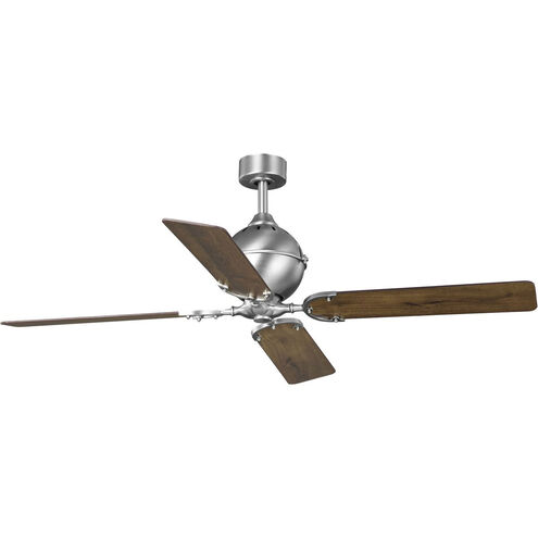 Royer 56 inch Antique Nickel with Chestnut Blades Ceiling Fan