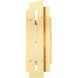 Utrecht 1 Light 22 inch Satin Brass Outdoor Wall Lantern