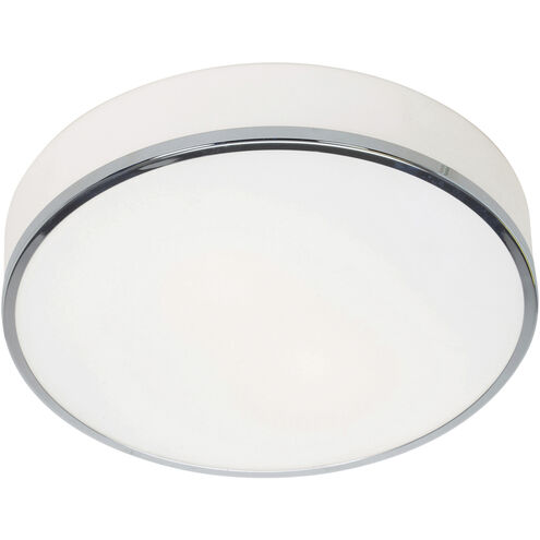 Aero 2 Light 13 inch Chrome Flush Mount Ceiling Light