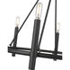 Skyva 6 Light 25 inch Matte Black Chandelier Ceiling Light