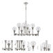 Milbank 8 Light 44 inch Chrome Chandelier Ceiling Light