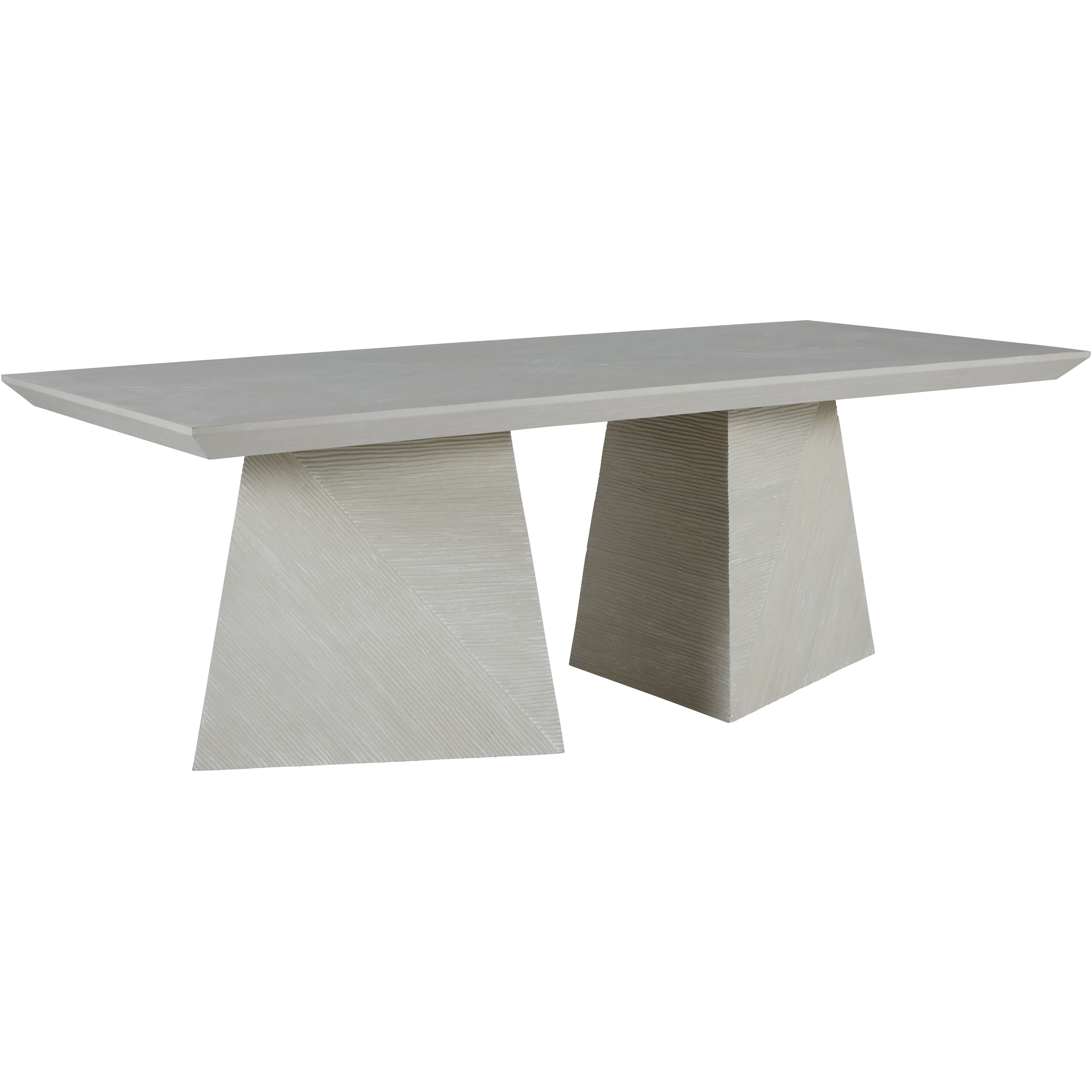 Atticus 84 X 39 inch Cerused White Dining Table