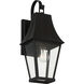 Chateau Grande 1 Light 19 inch Coal/Gold Outdoor Wall Light, Great Outdoors