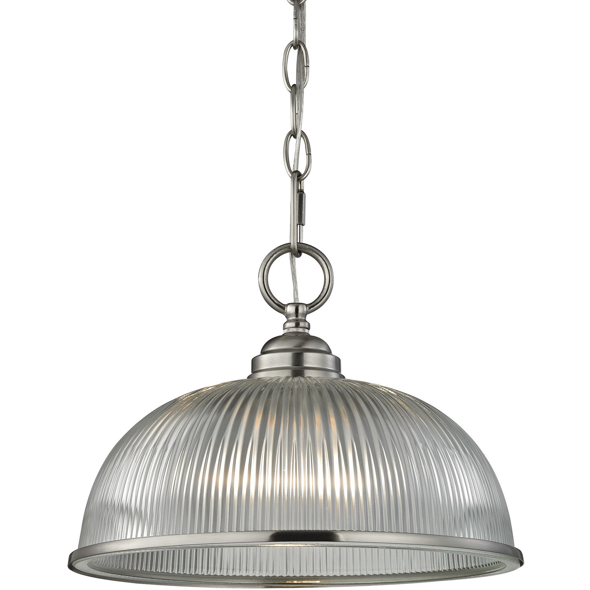Liberty Park 1 Light 12 inch Brushed Nickel Pendant Ceiling Light