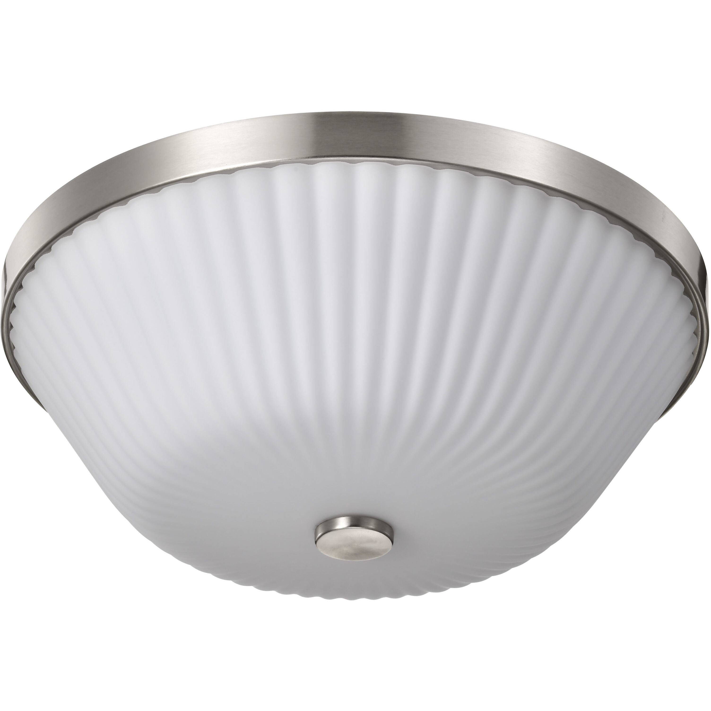 Royale 16 inch Brushed Nickel Flush Mount Ceiling Light