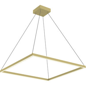 Piazza 32 inch Brushed Gold Pendant Ceiling Light