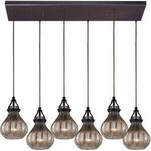 Danica 6 Light 30 inch Oil Rubbed Bronze Mini Pendant Ceiling Light
