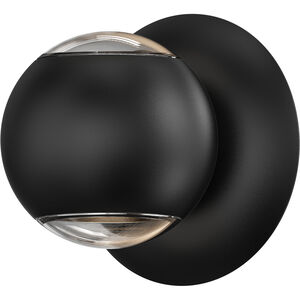 Hemisphere LED 4 inch Textured Black Wall Sconce Wall Light
