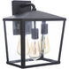 Olsen 3 Light 13 inch Midnight Outdoor Wall Lantern