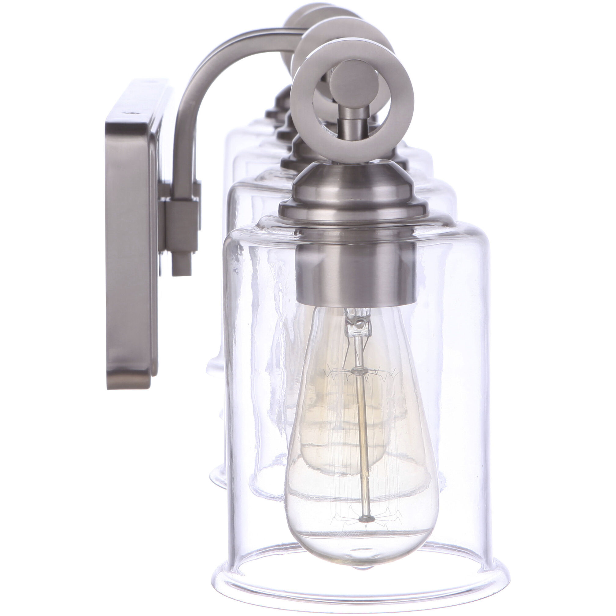 Romero 4 Light 30 inch Brushed Polished Nickel Vanity Light Wall Light