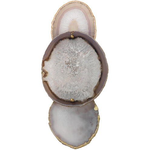 Trinity 1 Light 7 inch Pale Lavender Agate & Antique Brass Wall Sconce Wall Light